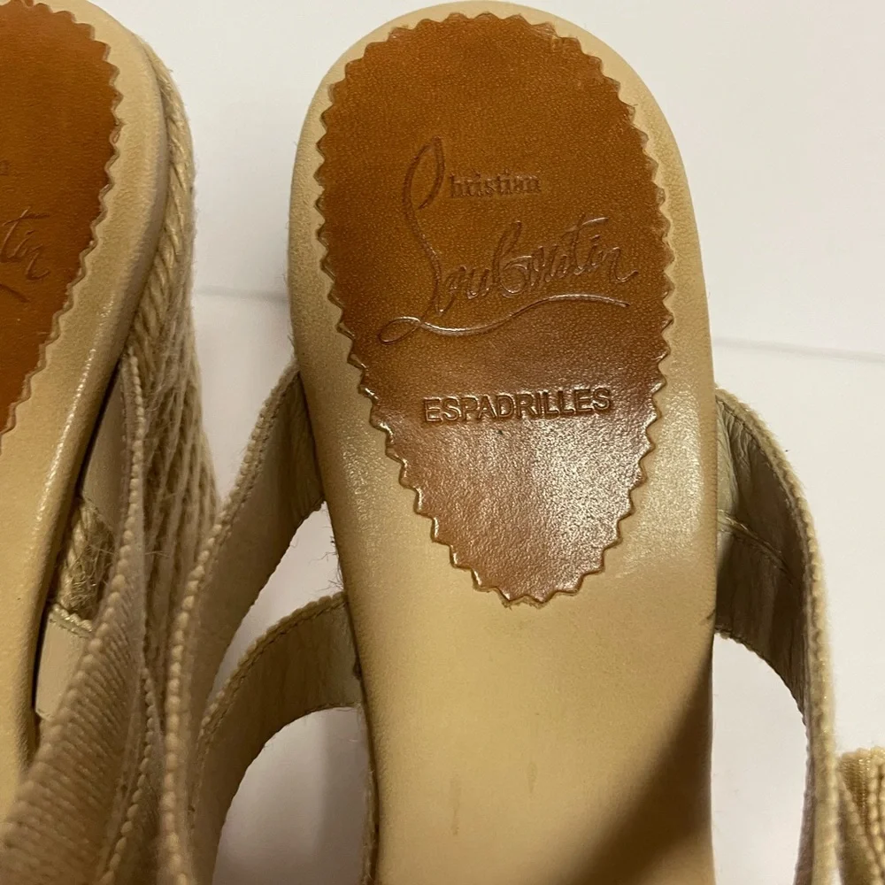 Christian Louboutin elegant cream